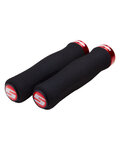 SRAM empuñaduras - LOCKING GRIPS 129 mm - negro/rojo