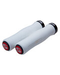 SRAM empuñaduras - LOCKING GRIPS 129 mm - gris/rojo