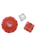 SRAM Kit de reparación de pinzas de freno - DISC BRAKE CALIPER PAD ADJUSTER KNOB KIT BB7 2008-2016 - rojo