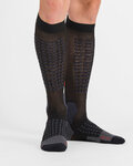 SPORTFUL medias - APEX LONG - negro/rojo