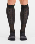 SPORTFUL medias - APEX LONG - negro/gris