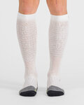 SPORTFUL medias - APEX LONG - blanco/amarillo