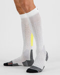 SPORTFUL medias - APEX LONG - blanco/amarillo