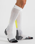 SPORTFUL medias - APEX LONG - blanco/amarillo