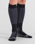 SPORTFUL medias - WARM WOOL LONG - negro/gris