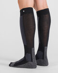 SPORTFUL medias - WARM WOOL LONG - negro/gris