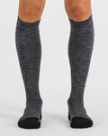 SPORTFUL medias - EXTRA WARM WOOL LONG - negro/gris