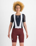 SPORTFUL pantalones cortos de tirantes - BODYFIT - granate