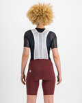 SPORTFUL pantalones cortos de tirantes - BODYFIT - granate