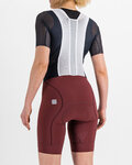 SPORTFUL pantalones cortos de tirantes - BODYFIT - granate