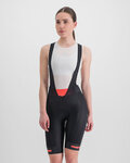 SPORTFUL pantalones cortos de tirantes - NEO - negro/rojo