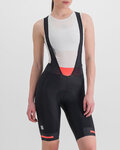 SPORTFUL pantalones cortos de tirantes - NEO - negro/rojo