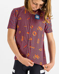SPORTFUL jersey de manga corta - CHECKMATE - rojo/azul