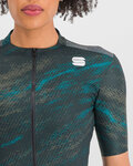 SPORTFUL jersey de manga corta - CLIFF SUPERGIARA - negro/turquesa