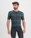 SPORTFUL jersey de manga corta - GLITCH BOMBER - negro/multicolor