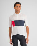SPORTFUL jersey de manga corta - SNAP - blanco/azul/rojo