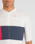 SPORTFUL jersey de manga corta - SNAP - blanco/azul/rojo