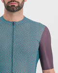 SPORTFUL jersey de manga corta - CHECKMATE - azul/púrpura