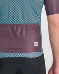 SPORTFUL jersey de manga corta - CHECKMATE - azul/púrpura