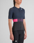 SPORTFUL jersey de manga corta - SNAP - negro/azul