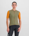 SPORTFUL jersey de manga corta - CHECKMATE - marrón/amarillo