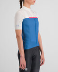 SPORTFUL jersey de manga corta - PISTA W - azul/blanco