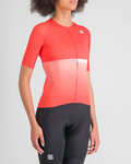SPORTFUL jersey de manga corta - BOMBER - rojo/blanco
