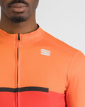 SPORTFUL maillot de invierno de manga larga - PISTA THERMAL - rojo/naranja