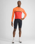 SPORTFUL maillot de invierno de manga larga - PISTA THERMAL - rojo/naranja