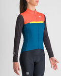 SPORTFUL maillot de invierno de manga larga - PISTA THERMAL W - azul/negro/naranja