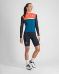 SPORTFUL maillot de invierno de manga larga - PISTA THERMAL W - azul/negro/naranja