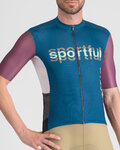 SPORTFUL jersey de manga corta - SUPERGIARA LOGO - azul/granate