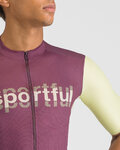 SPORTFUL jersey de manga corta - SUPERGIARA LOGO - granate/amarillo