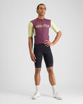 SPORTFUL jersey de manga corta - SUPERGIARA LOGO - granate/amarillo