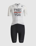 SPORTFUL monos - FAST NOT FUN W - blanco/negro