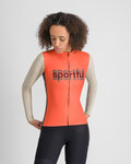 SPORTFUL maillot de invierno de manga larga - SUPERGIARA LOGO THERMAL W - naranja/gris