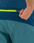 KARPOS pantalones cortos sin tirantes - RAPID BAGGY - azul/verde
