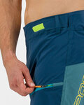 KARPOS pantalones cortos sin tirantes - RAPID BAGGY - azul/verde