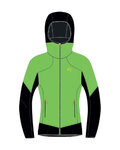 KARPOS chaqueta cortaviento - LAVAREDO - verde/negro