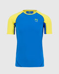 KARPOS Camiseta de manga corta - LAVAREDO - azul/amarillo