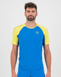 KARPOS Camiseta de manga corta - LAVAREDO - azul/amarillo
