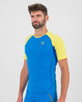 KARPOS Camiseta de manga corta - LAVAREDO - azul/amarillo