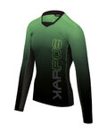 KARPOS maillot de verano de manga larga - JUMP - verde/negro