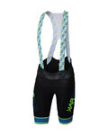 KARPOS pantalones cortos de tirantes - VERVE - negro/verde