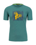 KARPOS Camiseta de manga corta - VAL FEDERIA - verde/amarillo