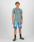 KARPOS Camiseta de manga corta - VAL FEDERIA - verde/amarillo