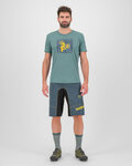 KARPOS Camiseta de manga corta - VAL FEDERIA - verde/amarillo
