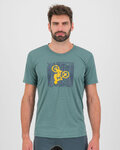 KARPOS Camiseta de manga corta - VAL FEDERIA - verde/amarillo