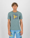 KARPOS Camiseta de manga corta - VAL FEDERIA - verde/amarillo