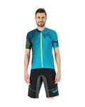 KARPOS jersey de manga corta - GREEN FIRE - turquesa